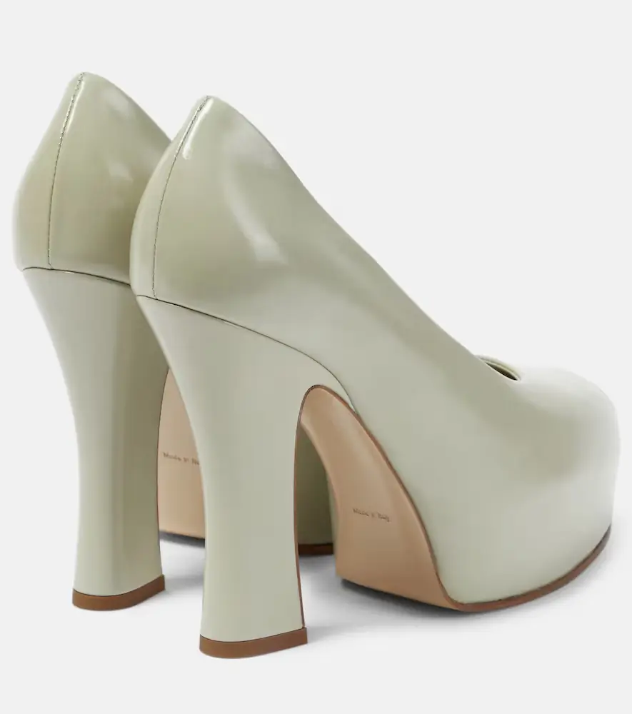 Burberry 130 leather platform pumps | Thumbnail 3