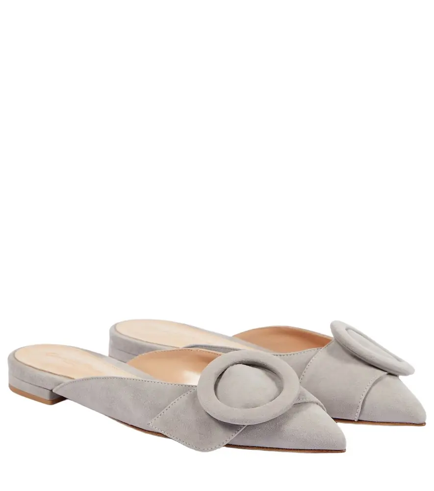 Gianvito Rossi Suede ballet flats