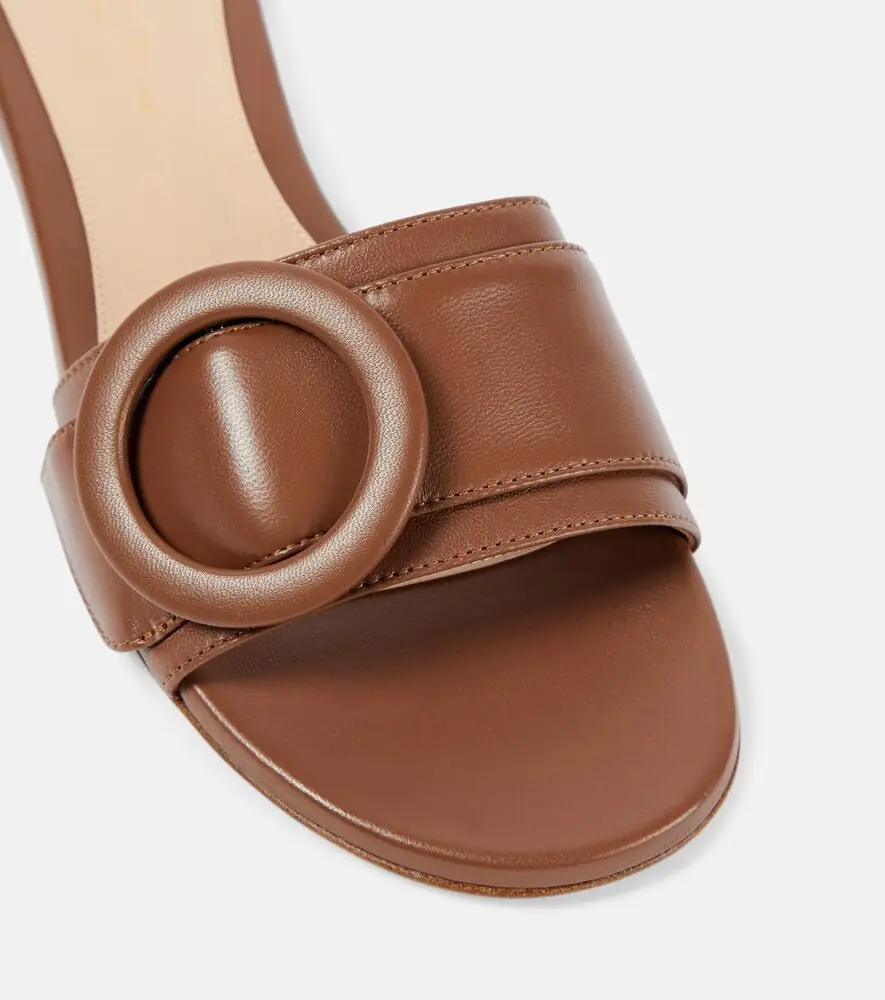 Gianvito Rossi Embellished leather mules | Thumbnail 3