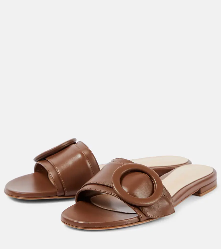 Gianvito Rossi Embellished leather mules | Thumbnail 4