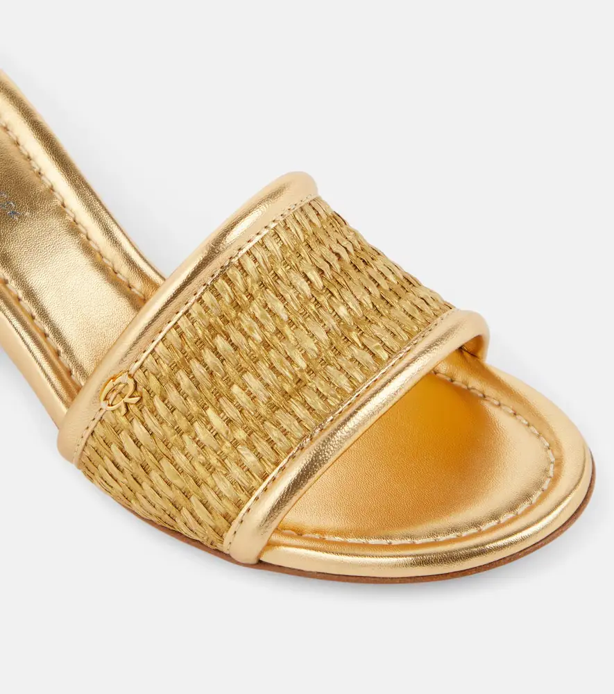 Gianvito Rossi Marbella leather-trimmed sandals | Thumbnail 2