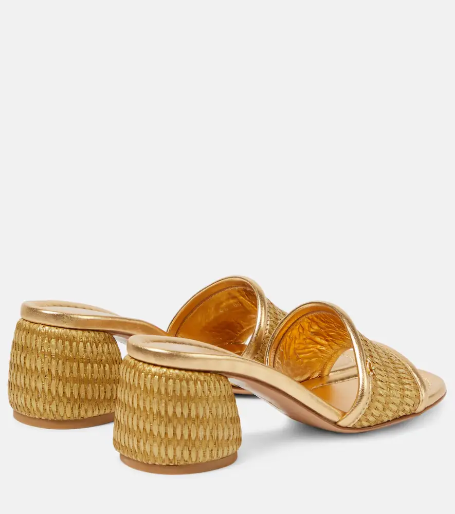 Gianvito Rossi Marbella leather-trimmed sandals | Thumbnail 4