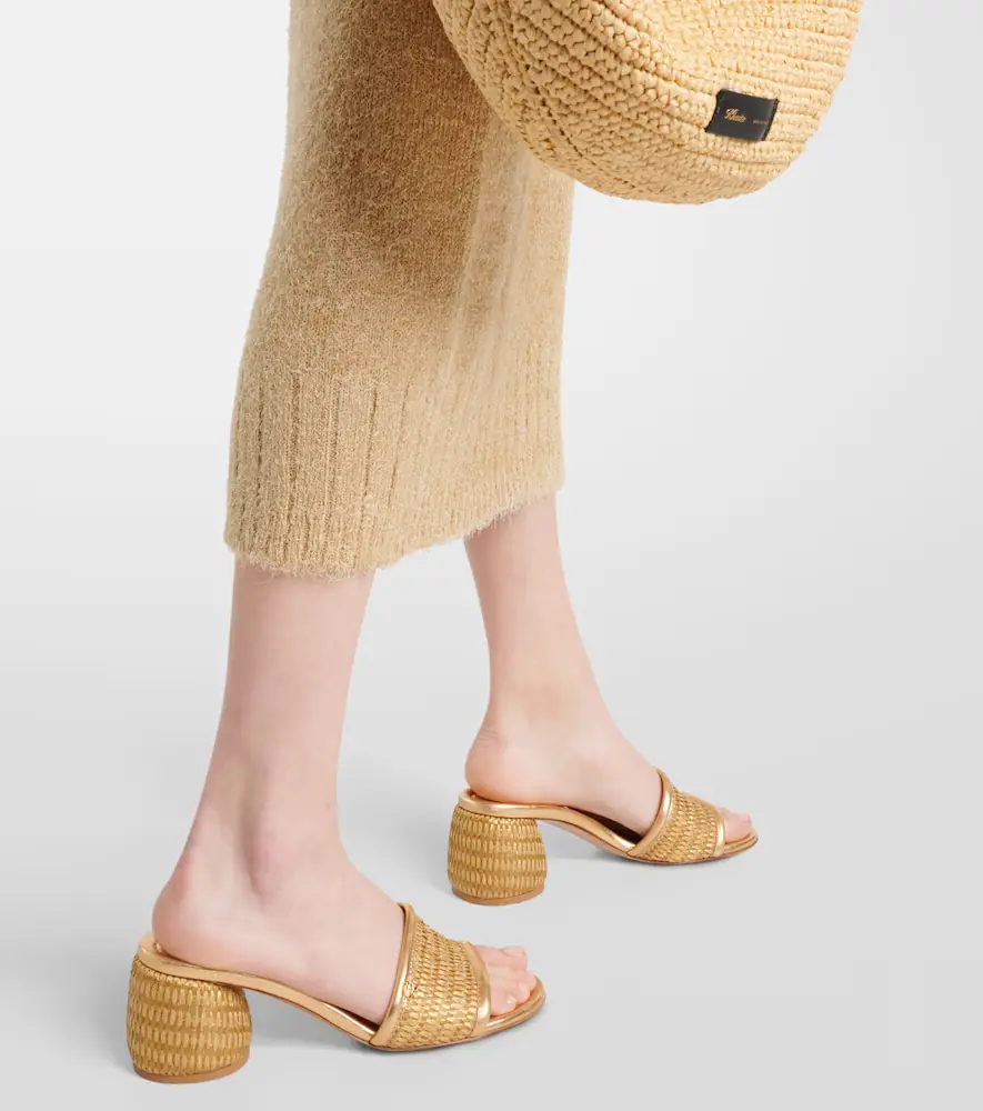 Gianvito Rossi Marbella leather-trimmed sandals | Thumbnail 7