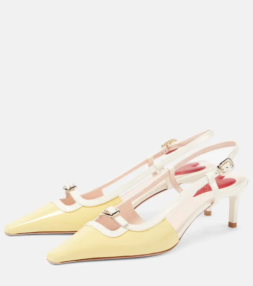 Roger Vivier Viv' Canard patent leather slingback pumps | Thumbnail 2