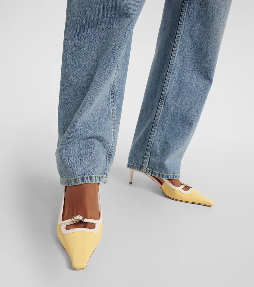 Roger Vivier Viv' Canard patent leather slingback pumps | Thumbnail 6