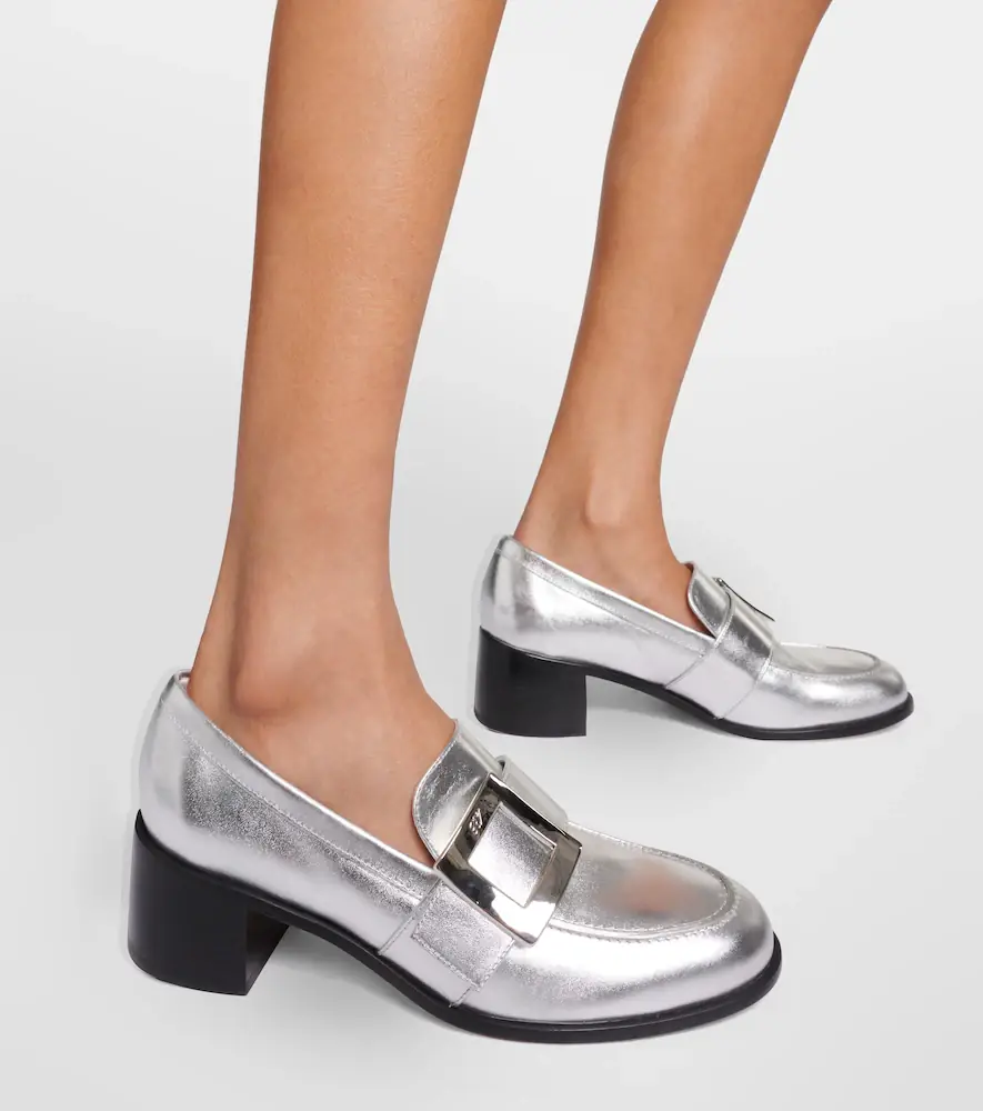 Roger Vivier Viv' Rangers embellished metallic leather loafers | Thumbnail 6 Roger Vivier Viv' Rangers embellished metallic leather loafers | Thumbnail 6