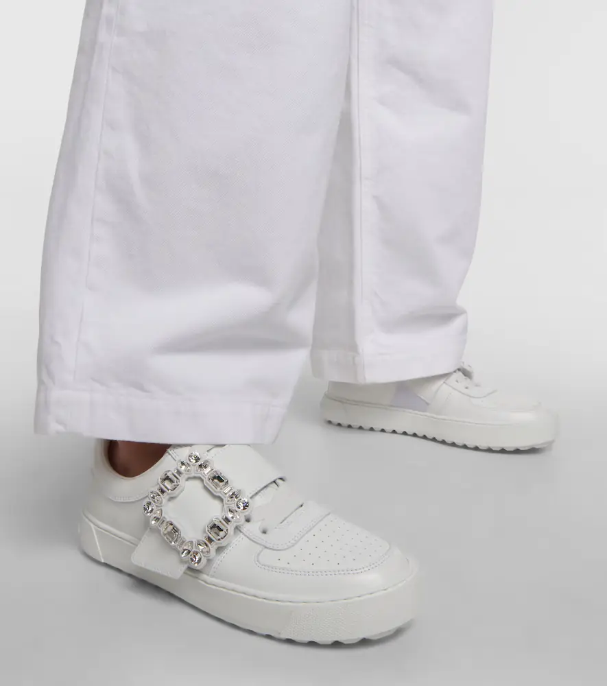 Roger Vivier Very Vivier embellished leather sneakers | Thumbnail 3