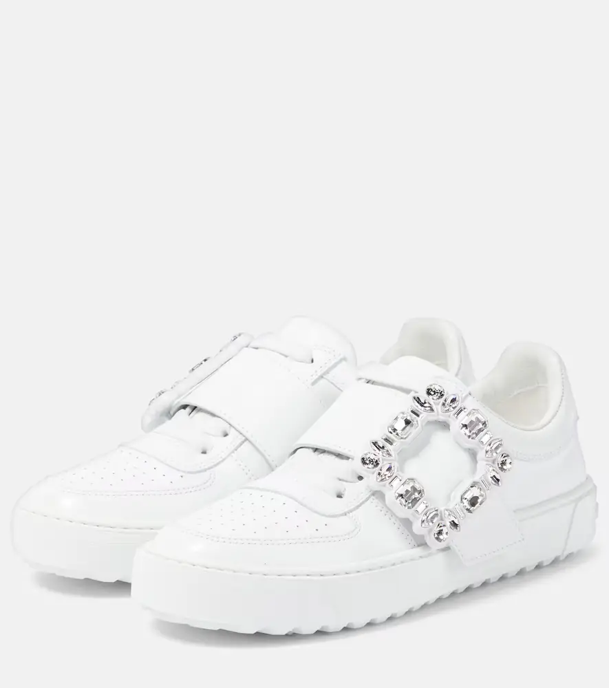 Roger Vivier Very Vivier embellished leather sneakers | Thumbnail 6