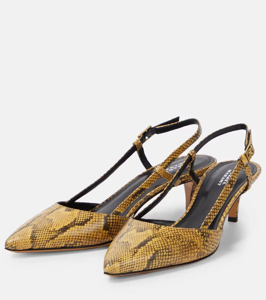 Isabel Marant Pilia leather slingback pumps | Thumbnail 5