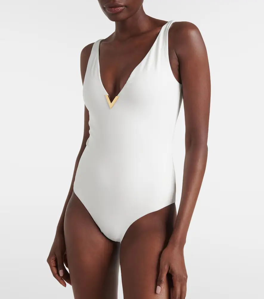 Valentino Garavani Logo swimsuit | Thumbnail 3