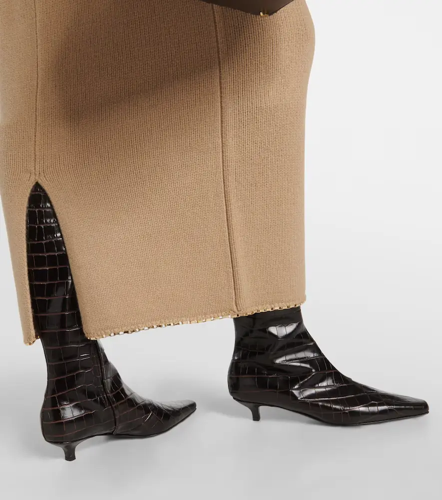 TOTEME Leather knee-high boots | Thumbnail 2