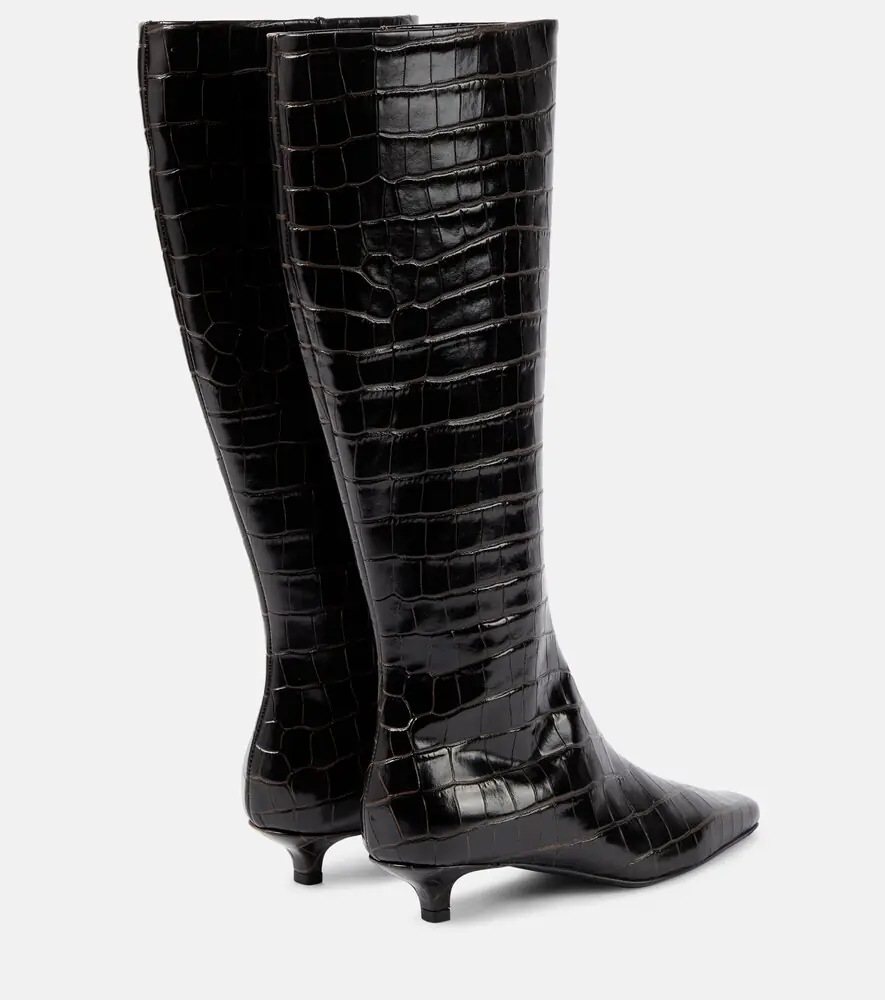 TOTEME Leather knee-high boots | Thumbnail 4