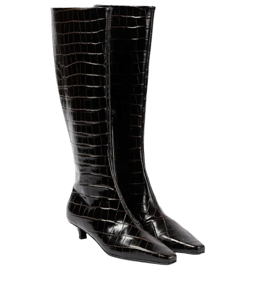 TOTEME Leather knee-high boots