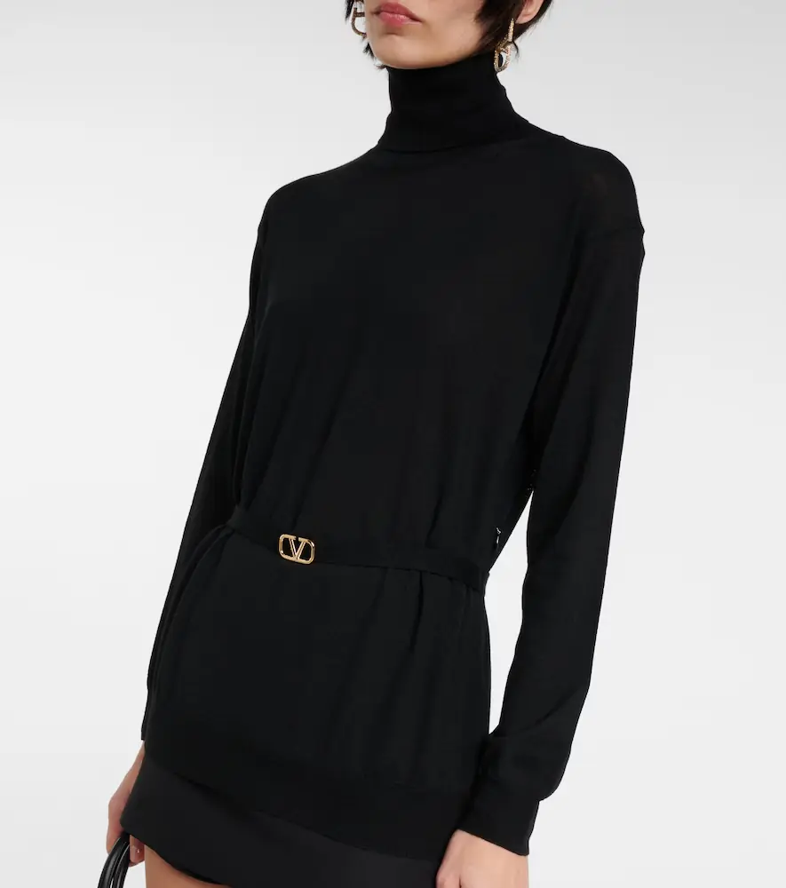 Valentino Garavani Belted virgin wool turtleneck sweater | Thumbnail 2 Valentino Garavani Belted virgin wool turtleneck sweater | Thumbnail 2
