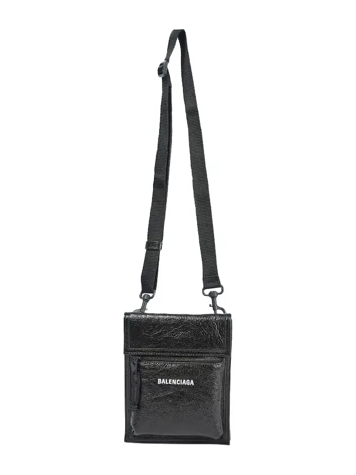 Explorer leather pouch with strap Explorer leather pouch with strap