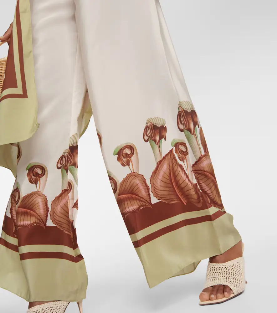 ADRIANA DEGREAS Arisaema high-rise silk wide-leg pants | Thumbnail 3 ADRIANA DEGREAS Arisaema high-rise silk wide-leg pants | Thumbnail 3
