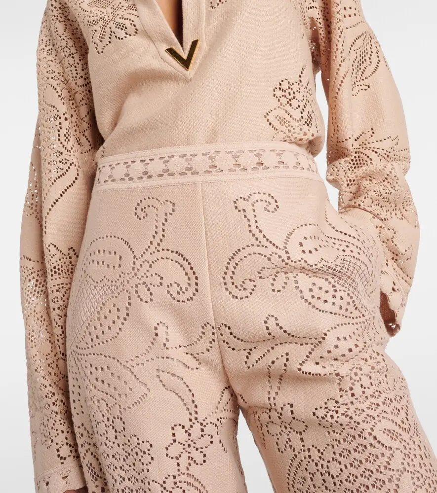 Valentino Garavani Guipure lace wide-leg pants | Thumbnail 5