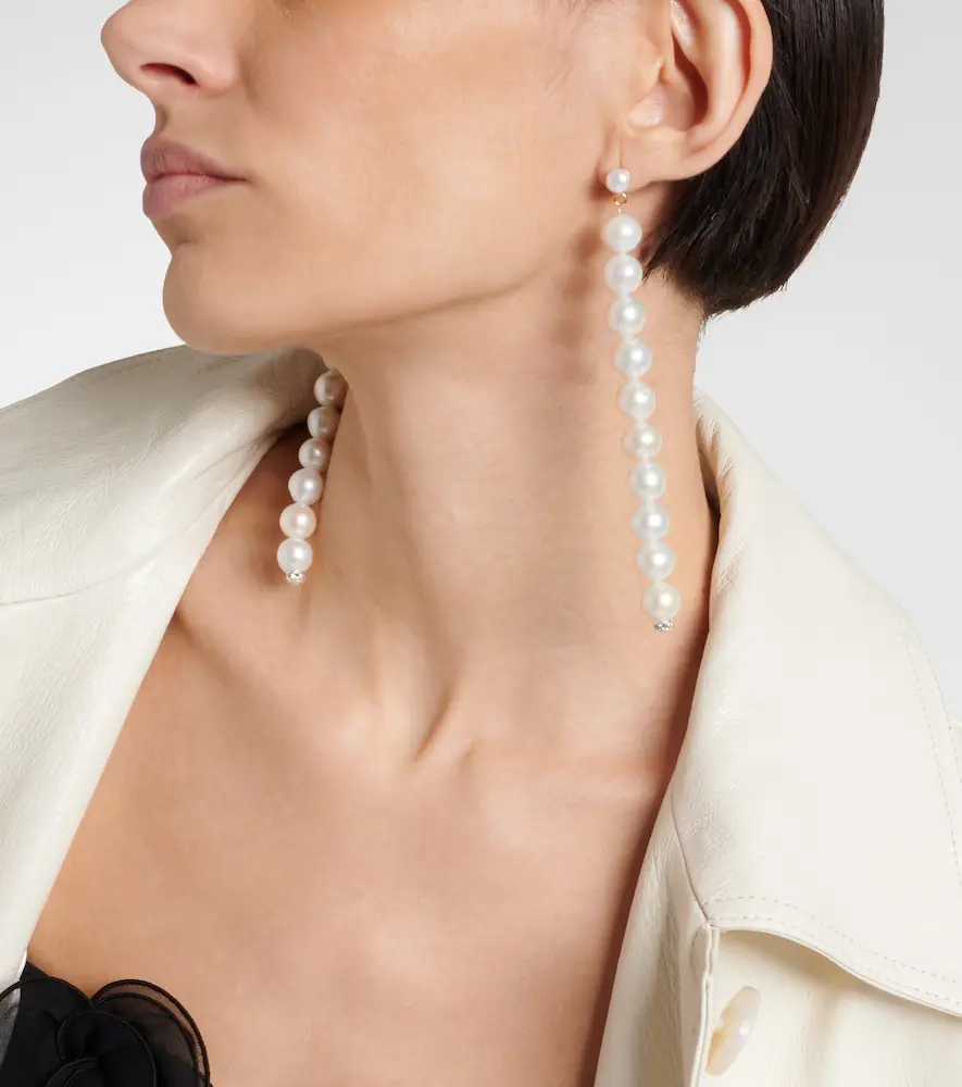 Magda Butrym Pearl drop earrings | Thumbnail 5 Magda Butrym Pearl drop earrings | Thumbnail 5
