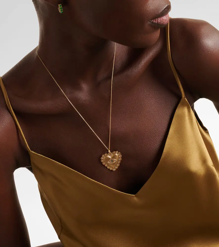 Ileana Makri 18kt gold necklace with diamonds and tsavorites | Thumbnail 6 Ileana Makri 18kt gold necklace with diamonds and tsavorites | Thumbnail 6