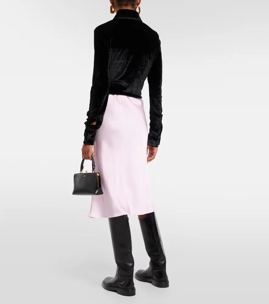 Jil Sander Satin midi skirt | Thumbnail 4 Jil Sander Satin midi skirt | Thumbnail 4