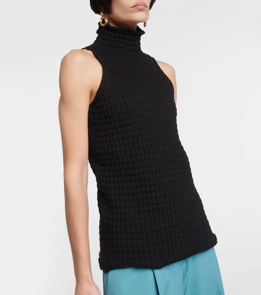 Jil Sander Frayed cotton top | Thumbnail 4 Jil Sander Frayed cotton top | Thumbnail 4