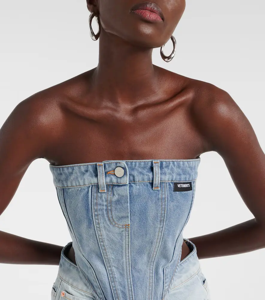 Vetements Cotton denim corset | Thumbnail 3 Vetements Cotton denim corset | Thumbnail 3