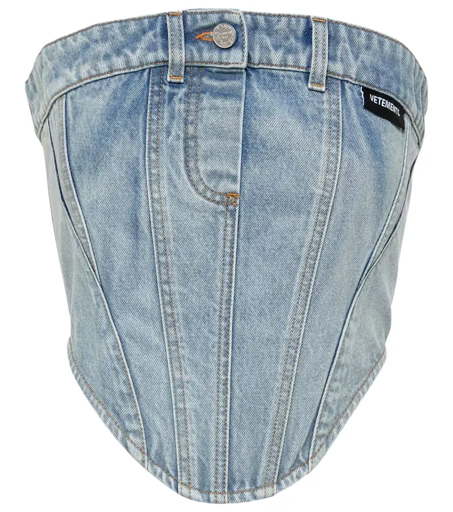 Vetements Cotton denim corset | Image 1 Vetements Cotton denim corset | Image 1