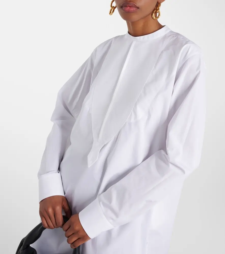 Jil Sander Embroidered cotton poplin blouse | Thumbnail 3 Jil Sander Embroidered cotton poplin blouse | Thumbnail 3