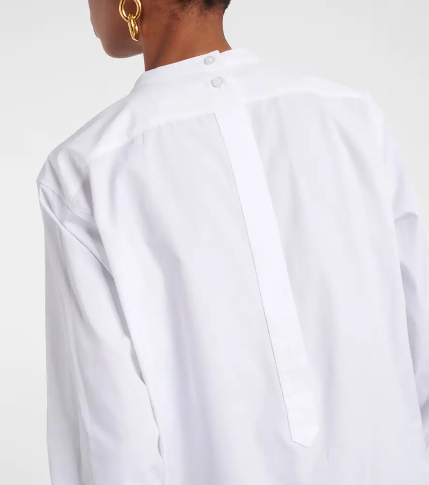 Jil Sander Embroidered cotton poplin blouse | Thumbnail 6 Jil Sander Embroidered cotton poplin blouse | Thumbnail 6