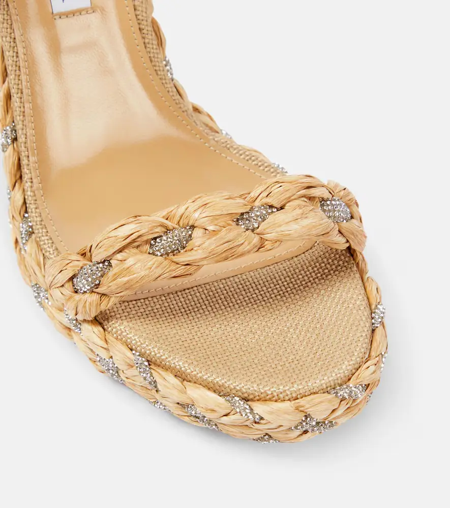 Aquazzura Costiera 120 embellished espadrille wedges | Thumbnail 2