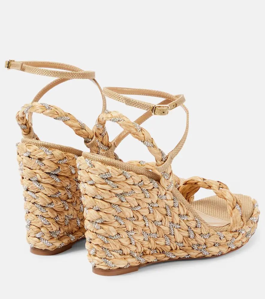 Aquazzura Costiera 120 embellished espadrille wedges | Thumbnail 3