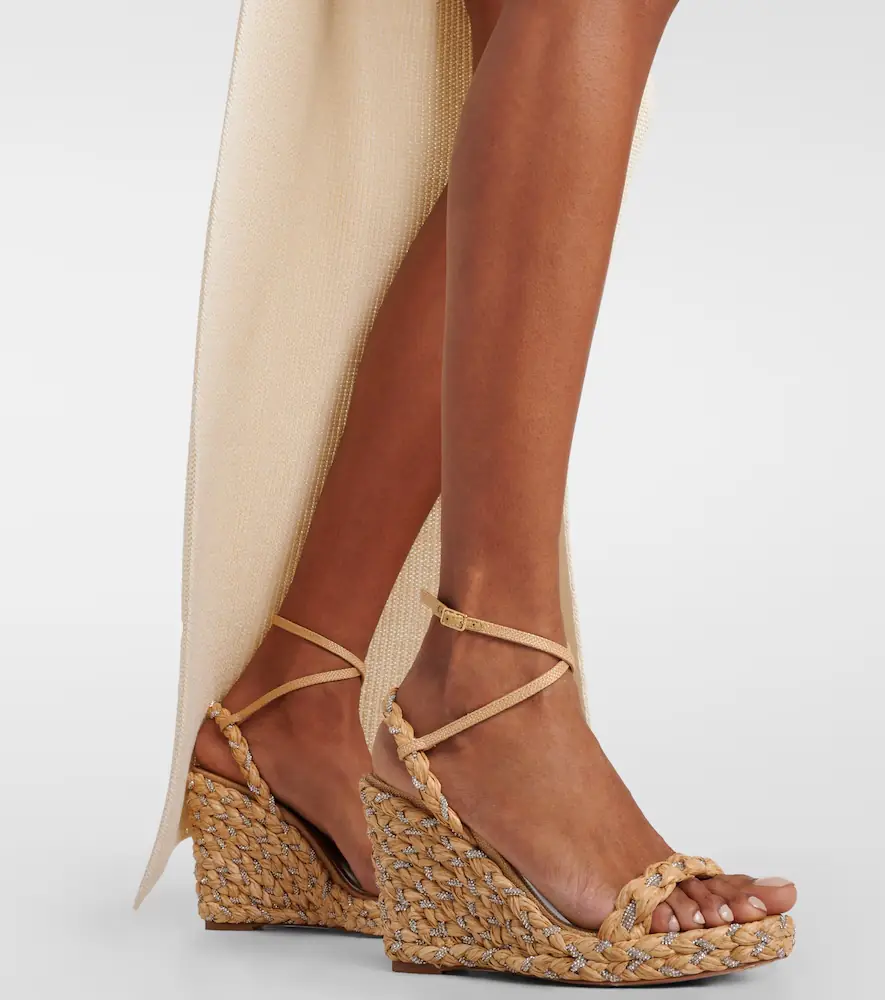 Aquazzura Costiera 120 embellished espadrille wedges | Thumbnail 6