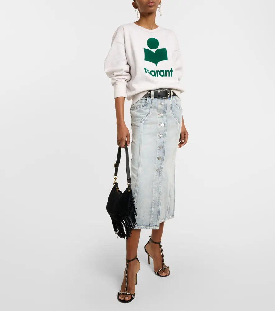 Marant Étoile Vandy denim midi skirt | Thumbnail 6