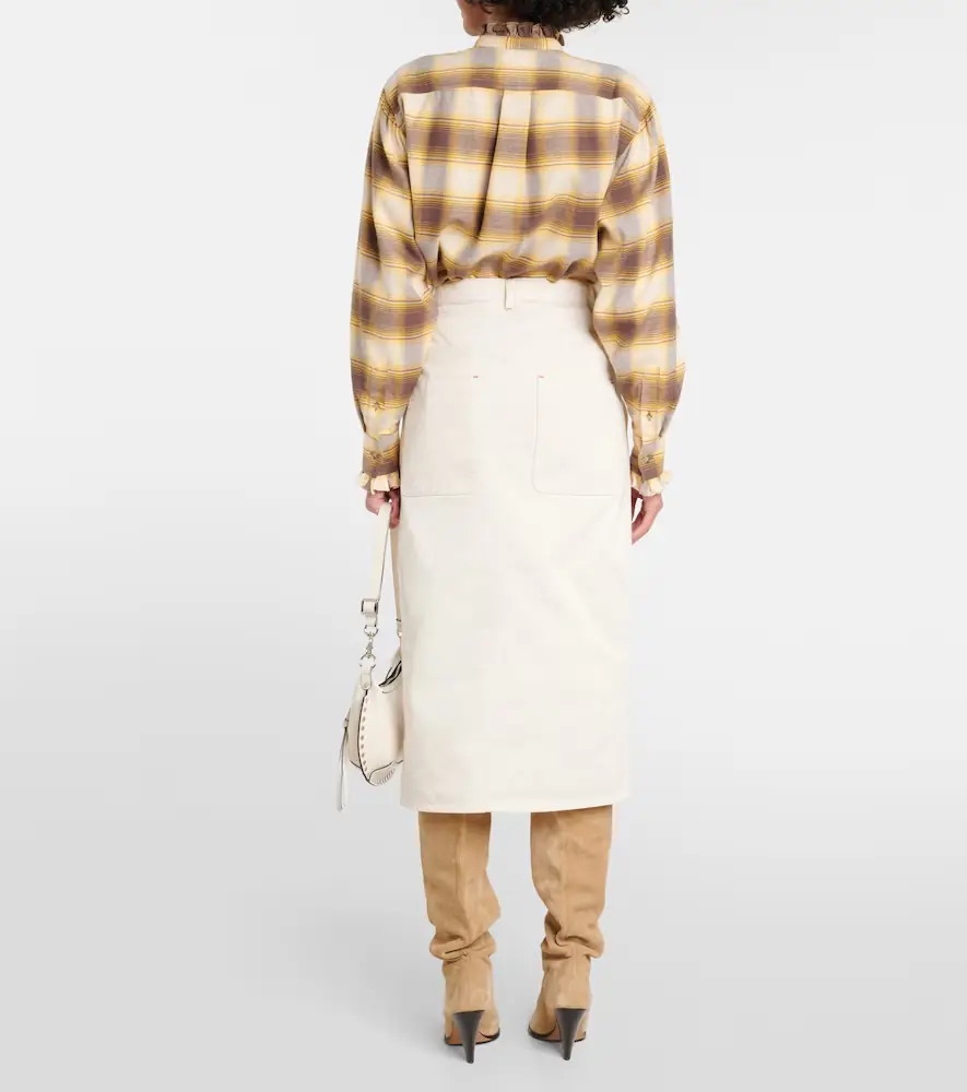 Marant Étoile Flozia cotton midi skirt | Thumbnail 3 Marant Étoile Flozia cotton midi skirt | Thumbnail 3