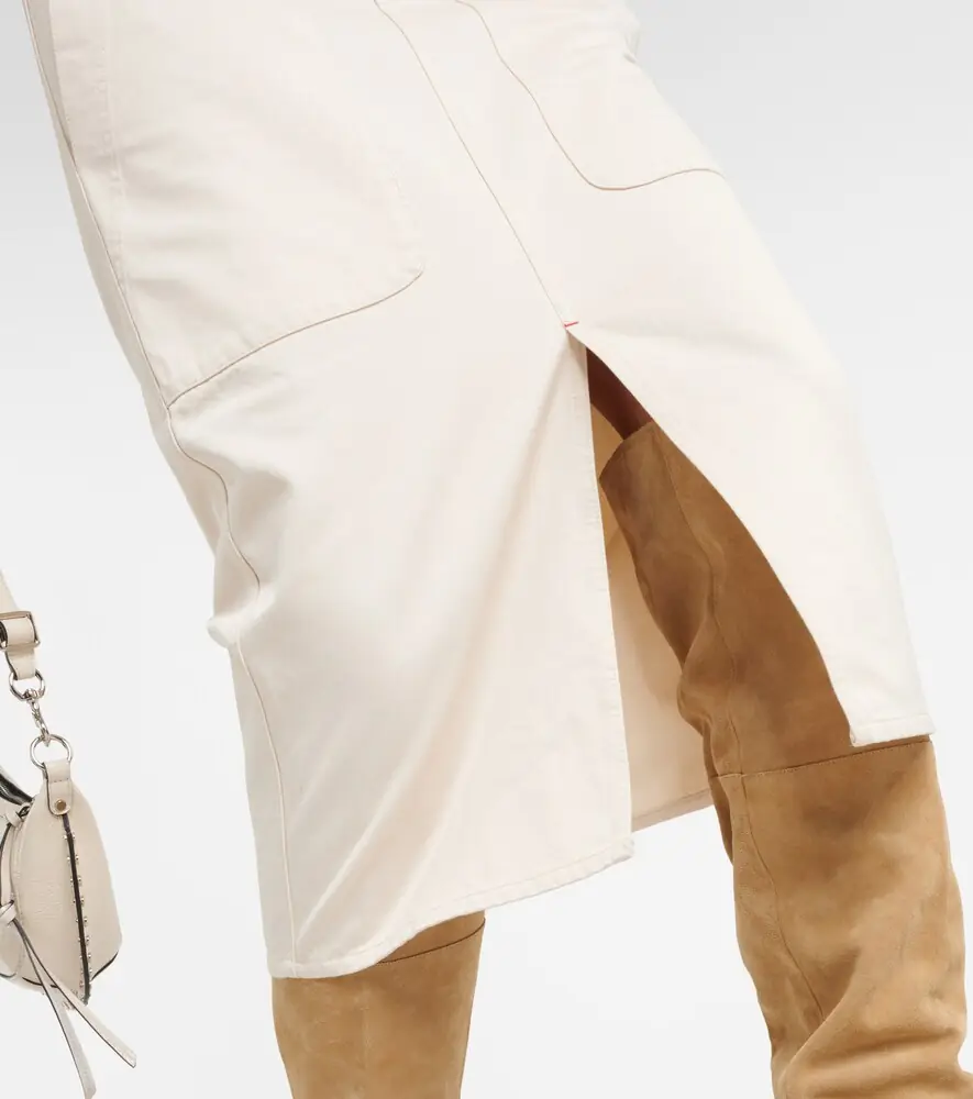 Marant Étoile Flozia cotton midi skirt | Thumbnail 4 Marant Étoile Flozia cotton midi skirt | Thumbnail 4