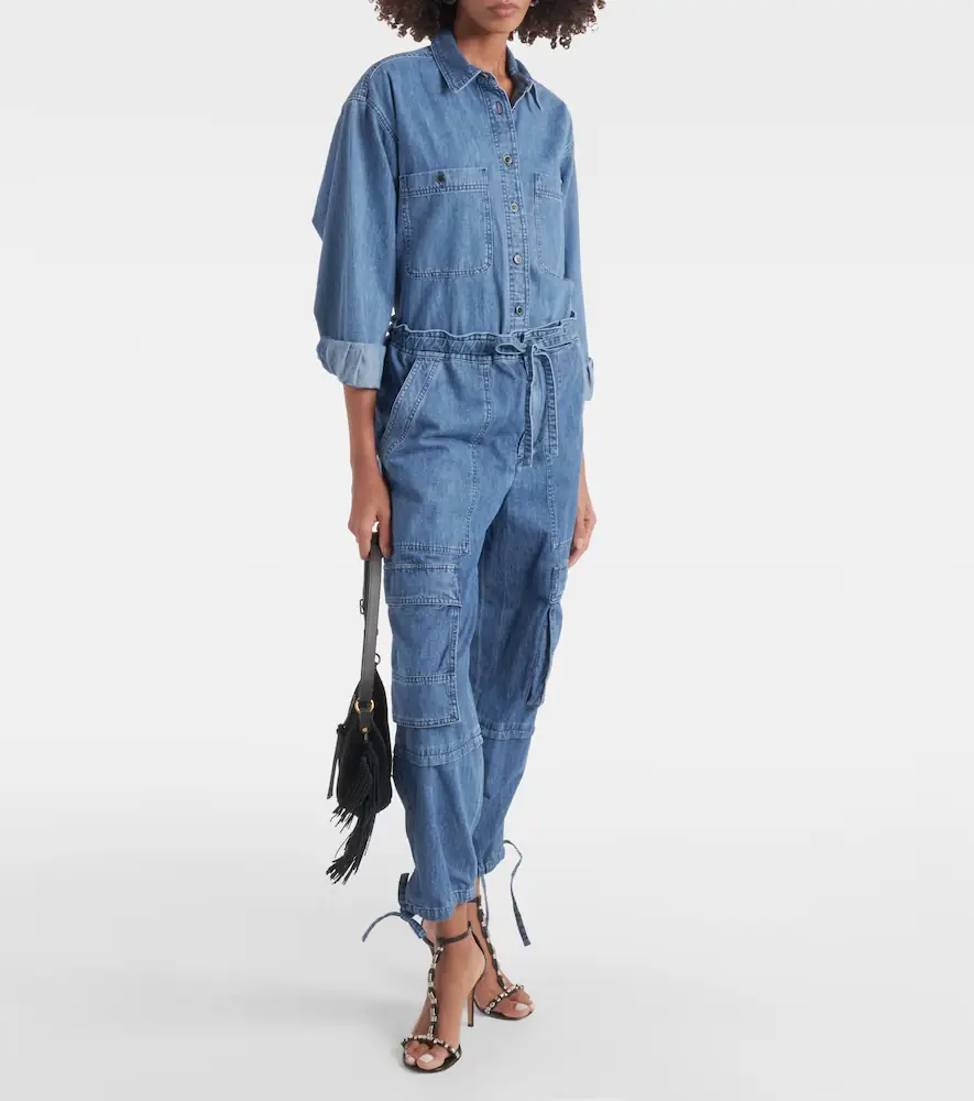 Marant Étoile Ivy mid-rise denim cargo pants | Thumbnail 3