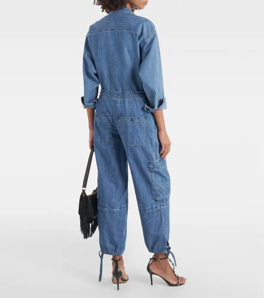 Marant Étoile Ivy mid-rise denim cargo pants | Thumbnail 4