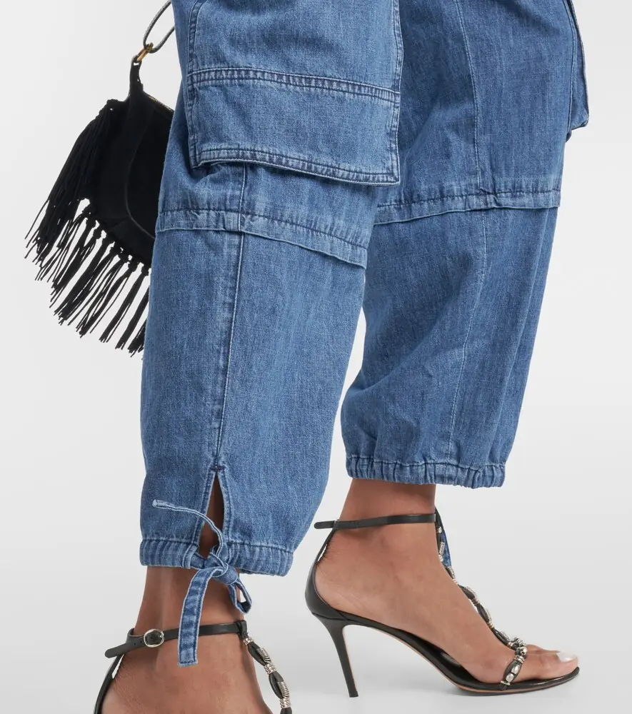 Marant Étoile Ivy mid-rise denim cargo pants | Thumbnail 6