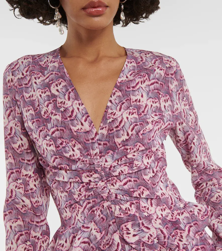 Isabel Marant Usmara printed silk-blend minidress | Thumbnail 3