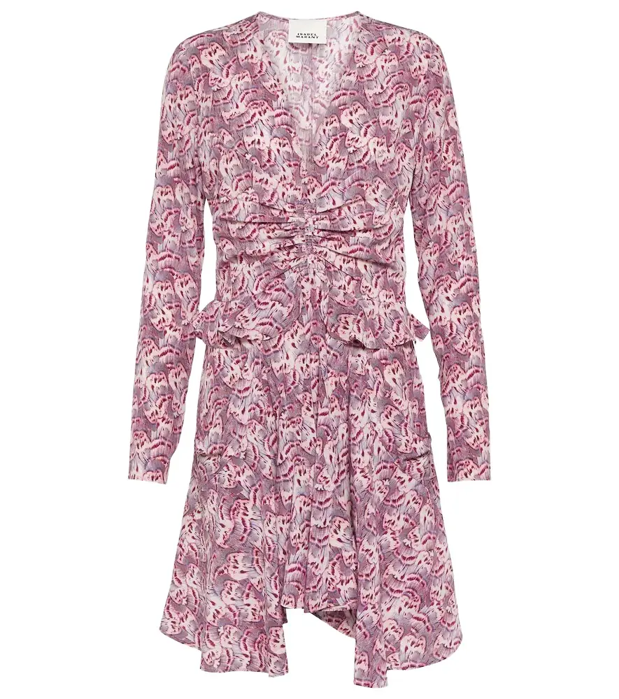 Isabel Marant Usmara printed silk-blend minidress