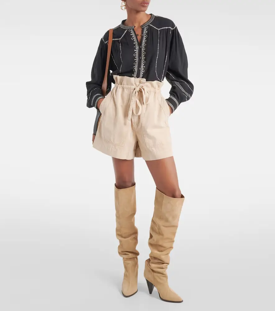 Marant Étoile Ipolyte high-rise denim shorts | Thumbnail 3