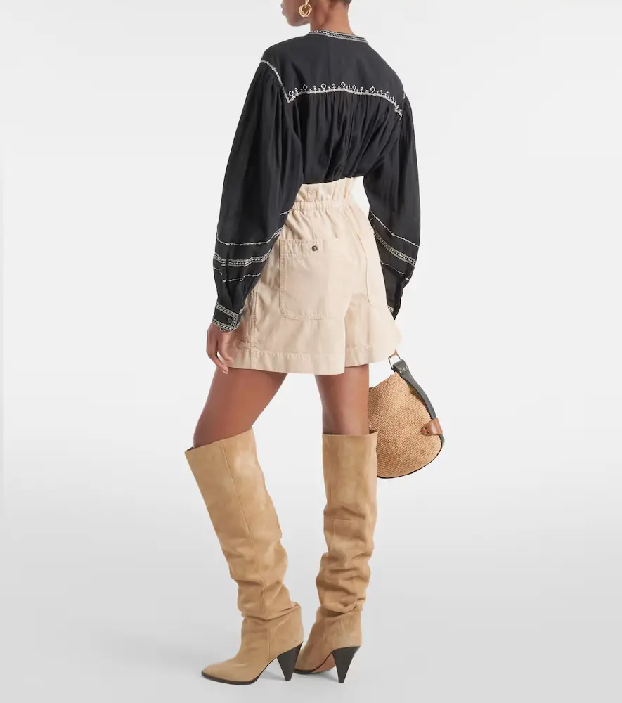 Marant Étoile Ipolyte high-rise denim shorts | Thumbnail 4