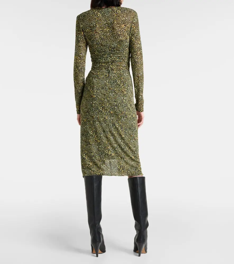 Isabel Marant Draped jersey midi skirt | Thumbnail 4