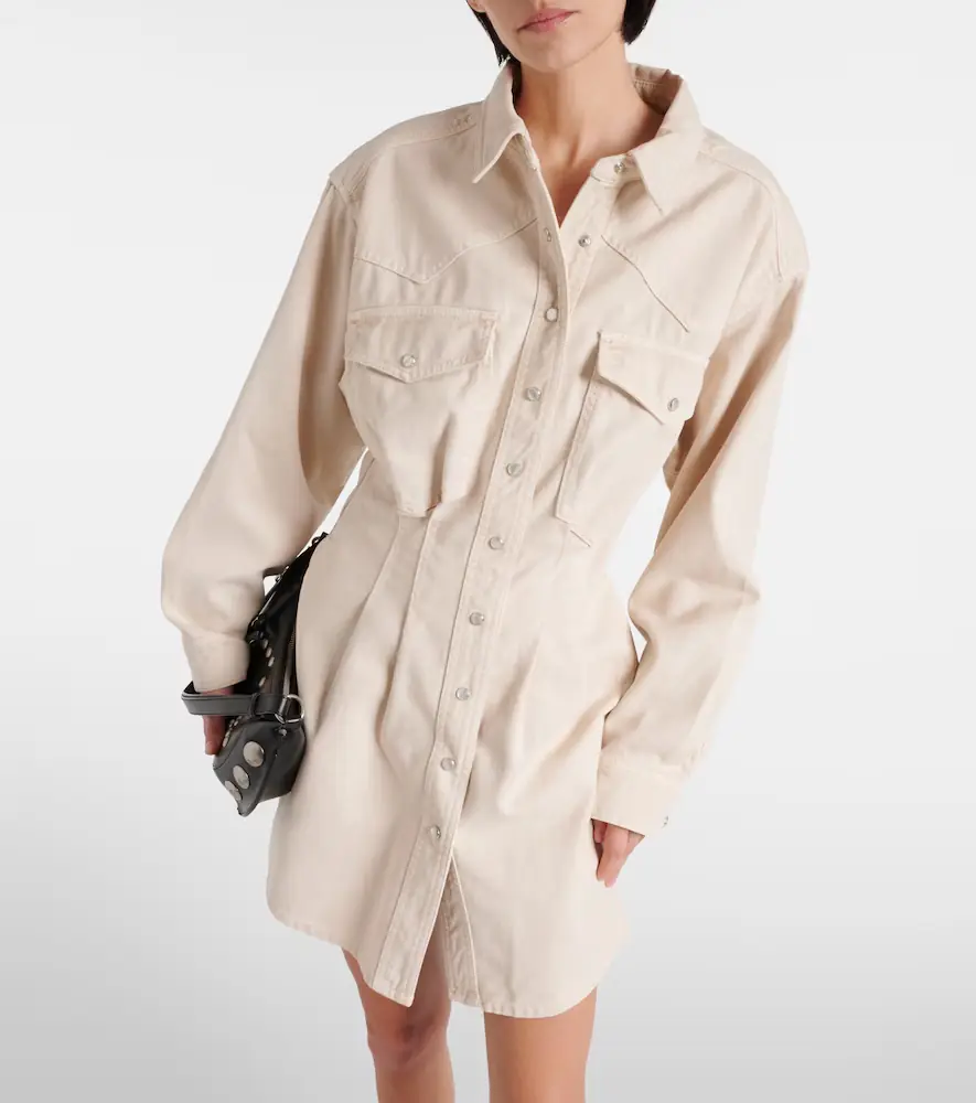 Isabel Marant Liliko twill shirt dress | Thumbnail 3 Isabel Marant Liliko twill shirt dress | Thumbnail 3