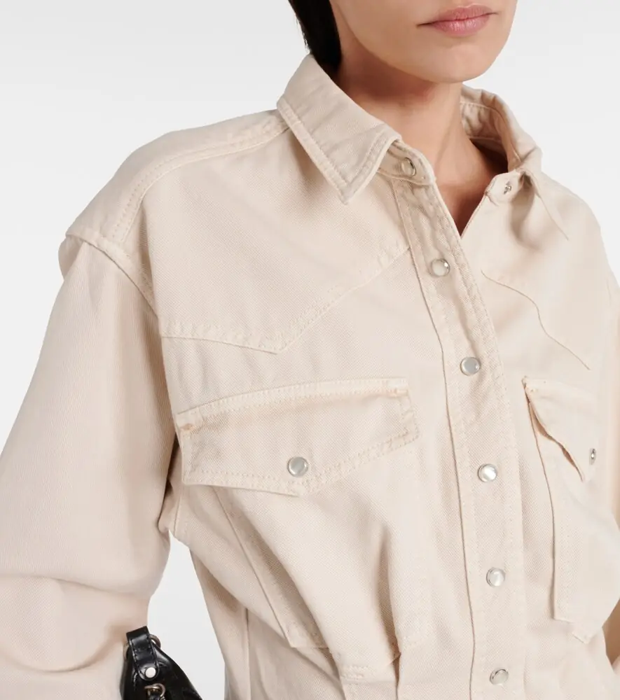 Isabel Marant Liliko twill shirt dress | Thumbnail 5 Isabel Marant Liliko twill shirt dress | Thumbnail 5