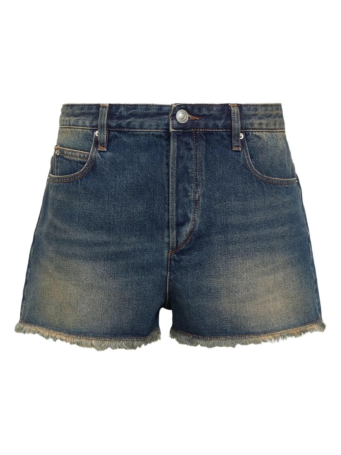 Isabel Marant Lesia mid-rise denim shorts