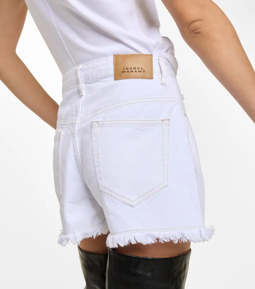 Isabel Marant Lesia mid-rise denim shorts | Thumbnail 5