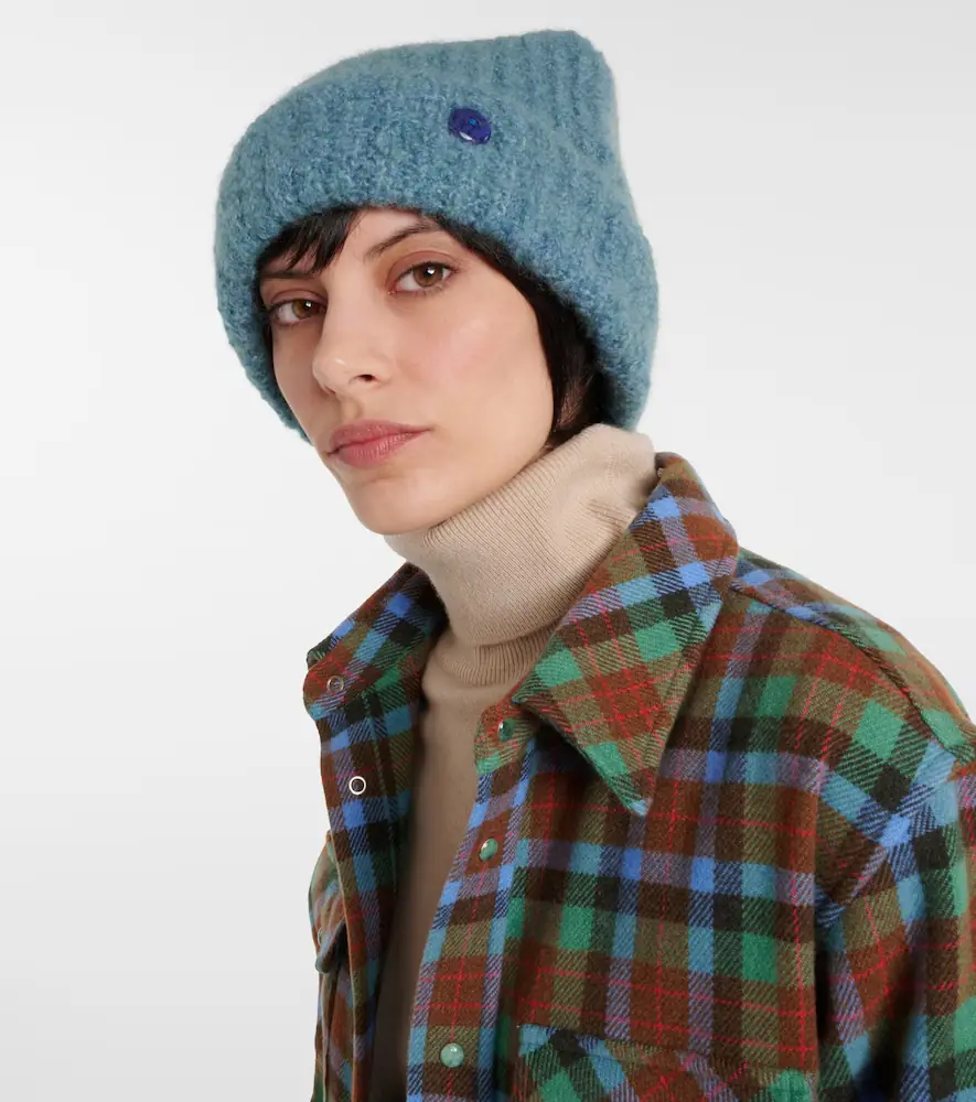 God’s True Cashmere Cashmere bouclé beanie | Thumbnail 4