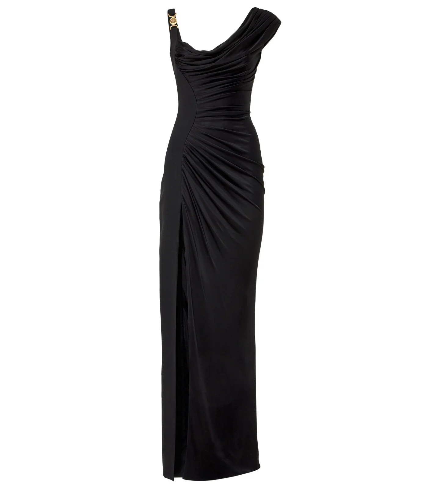Medusa '95 draped jersey and crêpe gown