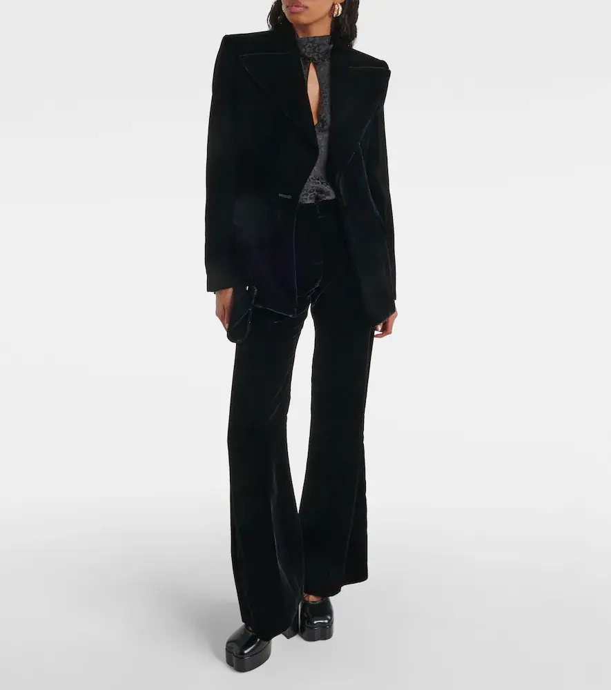 Nina Ricci Velvet bootcut pants | Thumbnail 5 Nina Ricci Velvet bootcut pants | Thumbnail 5